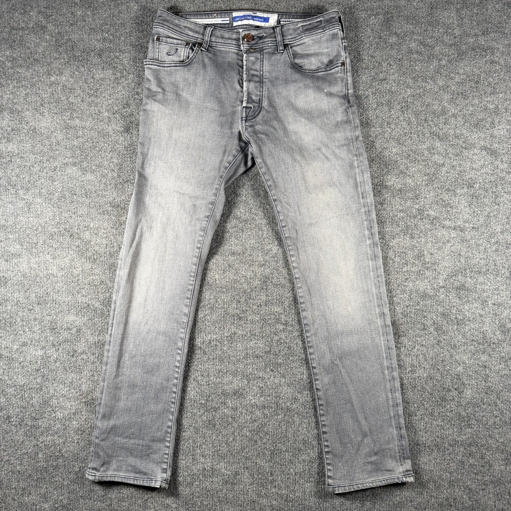 Jacob Cohen Bard Light Gray Denim Jeans Size 32x30